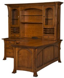 Breckenridge L-Desk with Hutch